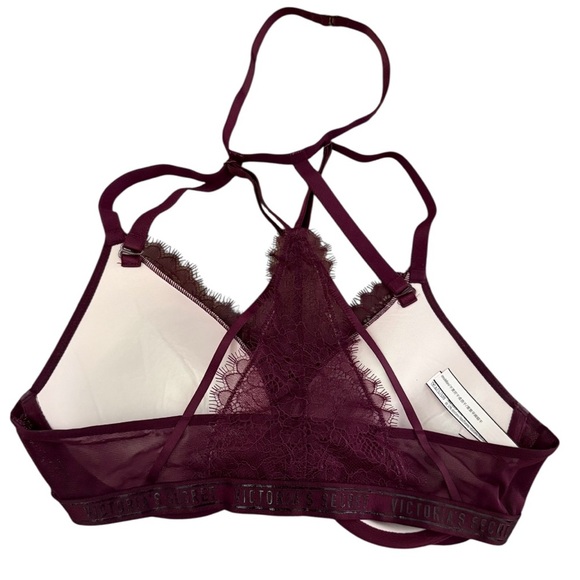 Victoria’s Secret Purple Lace Halter Bra Size 36C - Picture 3 of 4